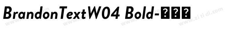 BrandonTextW04 Bold字体转换